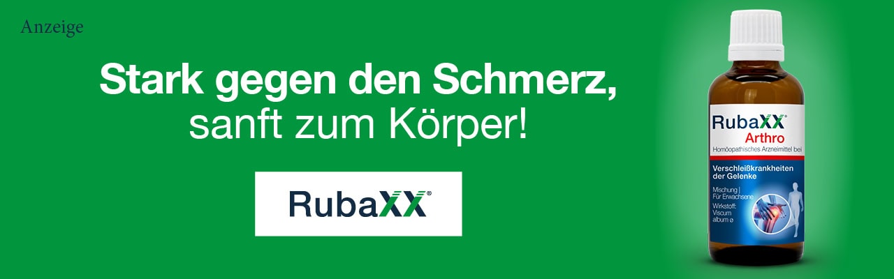 Rubaxx Arthro - Stark gegen den Schmerz